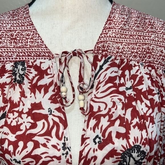 Free People Rogue Floral Open Front Kimono 100% Rayon Womens Size Medium - Picture 5 of 12